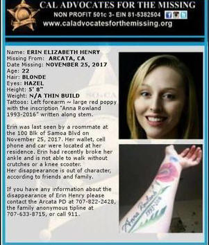 ErinHenry missing