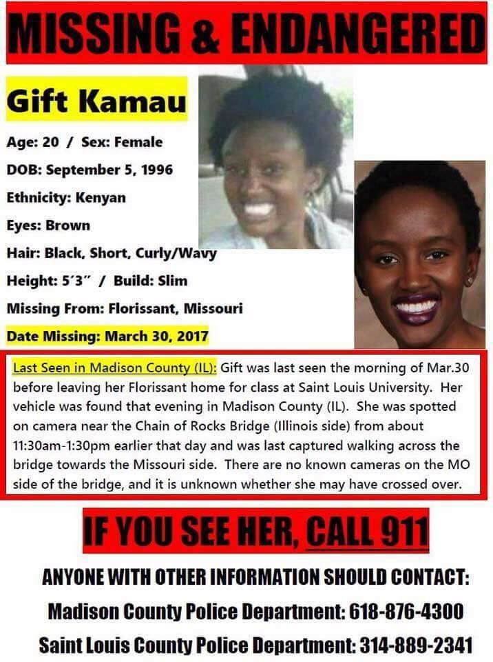 Missing Poster Gift Kamau
